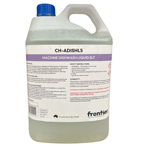 FRONTIER 5LT MACHINE DISHWASH LIQUID