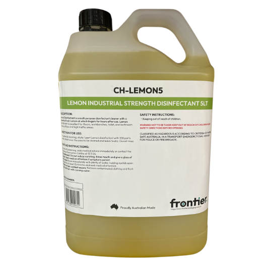 FRONTIER 5LT LEMON INDUSTRIAL STRENGTH DISINFECTANT