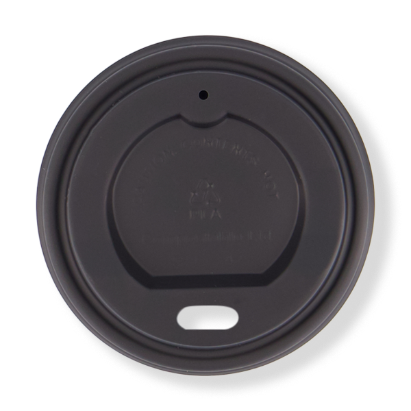FRONTIER COMPOSTABLE REGULAR CPLA BLACK LID 4OZ 62MM (1000ctn)