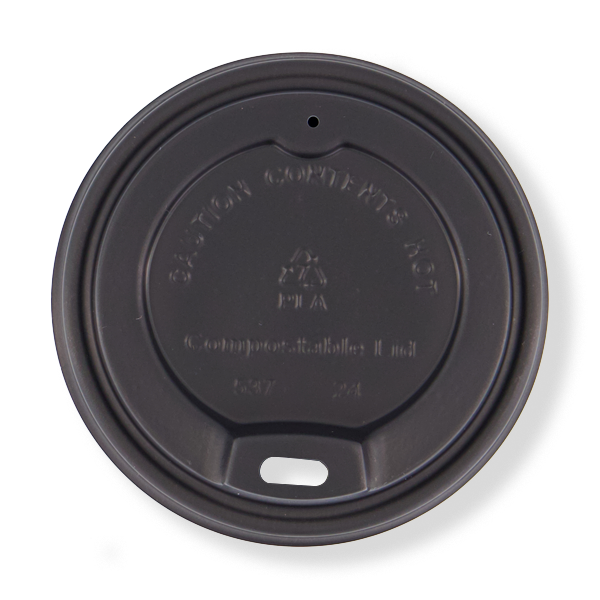 FRONTIER CPLA 6/8OZ SPOUT BLACK LID 80MM (1000ctn) (50slv)