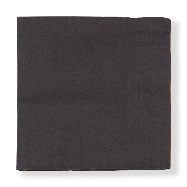 FRONTIER 2 PLY BLACK COCKTAIL NAPKIN (2000ctn)