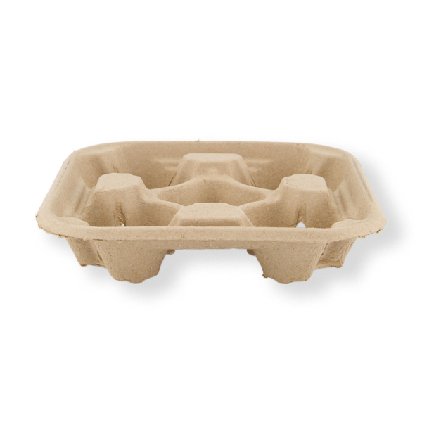 FRONTIER 4 CUP CARRY TRAY MOULDED (300ctn) (75slv)