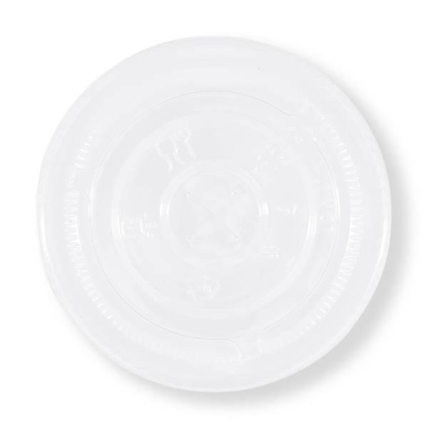 FRONTIER PET FLAT LID X SLOT FITS 98MM CUP (1000ctn)(50slv)