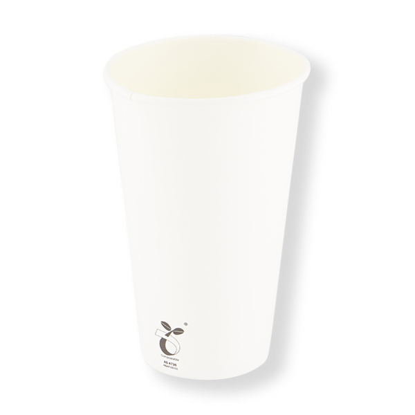 FRONTIER PLA 16OZ SINGLE WALL WHITE CUP 90MM (1000ctn) (50slv)