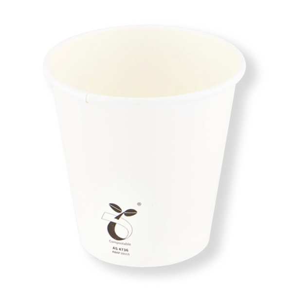 FRONTIER PLA 6OZ SINGLE WALL WHITE CUP 80MM (1000ctn) (50slv)