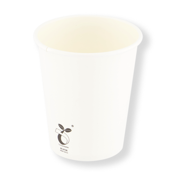 FRONTIER PLA 8OZ SINGLE WALL WHITE CUP 80MM (1000ctn) (50slv)